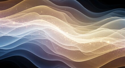 Ethereal Particle Flow Background