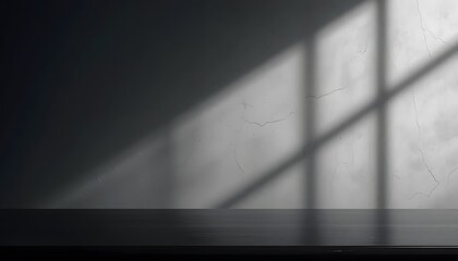 Shadow Patterns on Wall with Minimalist Background and Light Play