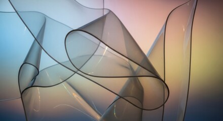 Folding Transparent Rubber Texture