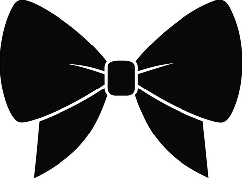 Flatbow silhouette vector art illustration