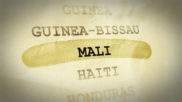 Mali Text Highlight Animation &ndash; Documentary Style Effect