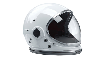 White background isolated safety helmets for head protection in sport, cycling, and motorcycle racing