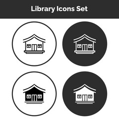 Library Icons Set — Books, Shelves, Study Tools & Education Symbols