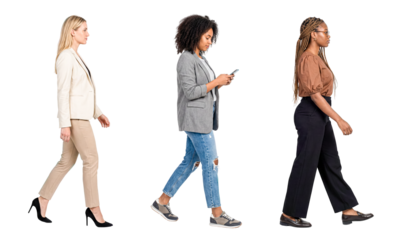  Casual Women Walking 