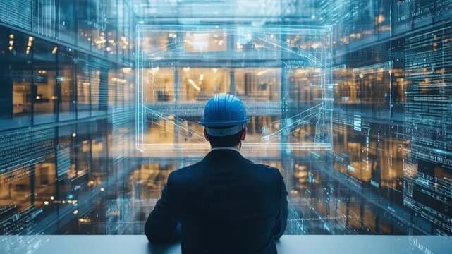 Exploring innovation in modern architecture at a high-tech construction site