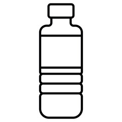 Water Bottle Icon Template – Clean Hydration Symbol