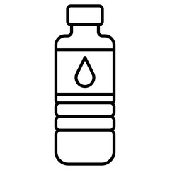 Water Bottle Icon Template – Clean Hydration Symbol