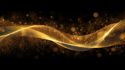 Golden Celebration Glow &ndash; Luxury New Year Abstract Background
