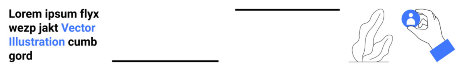 Business interaction, human resources, user interface, networking, digital profiles, personal identity. A hand holding a user icon and another open hand gesture. Networking and user interface