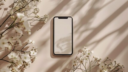 Instagram story template minimal beige theme