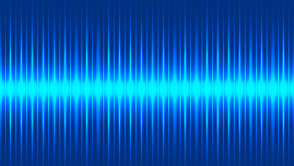 Vibrant blue sound waveform with bright center