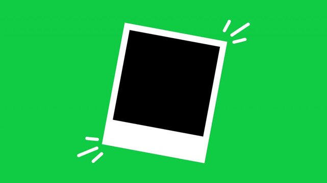 A pile of Polaroid photo frames animation video