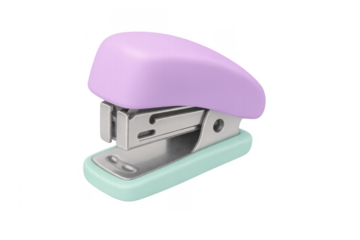 Pastel purple and mint stapler for office supplies
