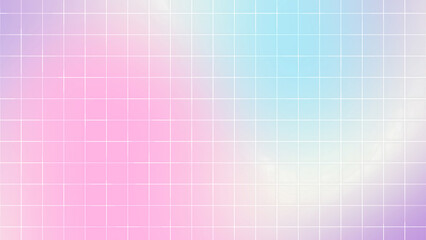 Unicorn Pastel Soft Grid Gradient Background