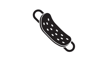 a simple black silhouette of a pickle with two handles ideal for various design projects on transparent background silhouette high quality professional detailed modern elegant stylish