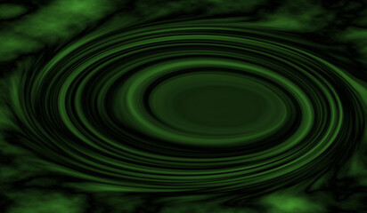 Abstract swirling green pattern with organic textures and a central dark vortex