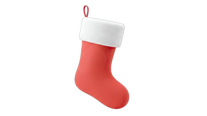 Christmas Stocking Isolated on White Background