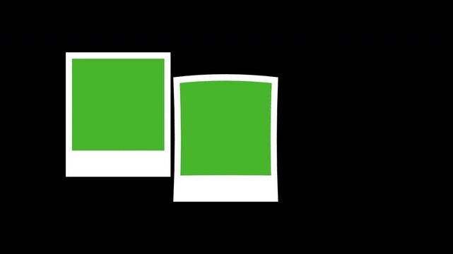 Three Photo frame motion graphic advertising, Photo Frame Transitions Video, Polaroid Transitions Template, Photo Slideshow