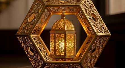Intricate golden reliquary with a miniature church inside illuminated by warm light showcasing detailed craftsmanship and religious devotion