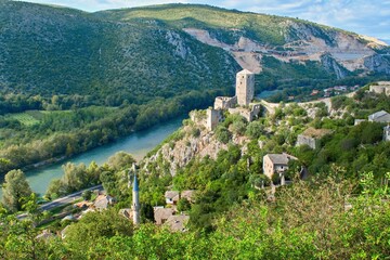 Pocitelj historical stony village, Bosnia and Herzegovina
