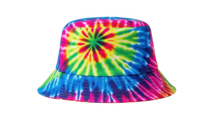 Colorful Tie Dye Bucket Hat fashion accessory