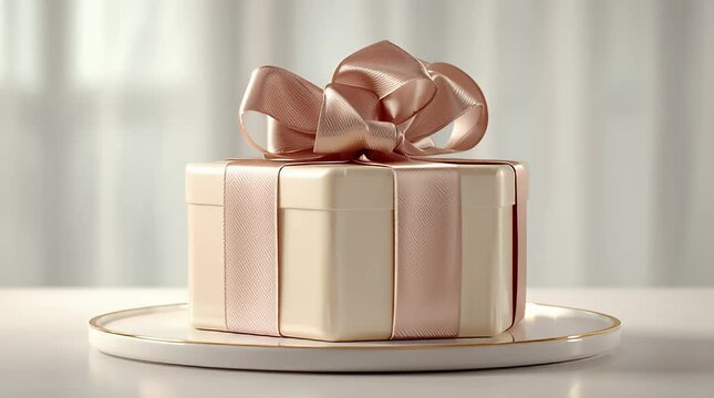 Gift Box with Ribbon &ndash; Festive Celebration Detail