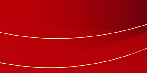 Modern red abstract background with golden line elements abstract modern