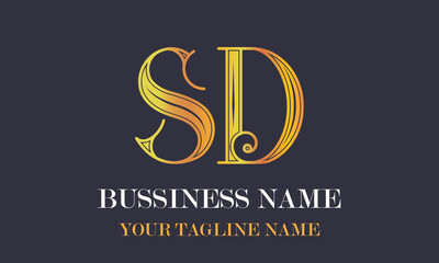 SD S sd initial logo | initial based abstract modern minimal creative logo, vector template image. luxury logotype logo, real estate homie logo. typography logo. initials logo
