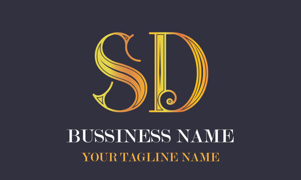 SD S sd initial logo | initial based abstract modern minimal creative logo, vector template image. luxury logotype logo, real estate homie logo. typography logo. initials logo