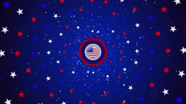 USA Independence Day Background Loop 4K