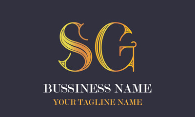 SG S sg initial logo | initial based abstract modern minimal creative logo, vector template image. luxury logotype logo, real estate homie logo. typography logo. initials logo