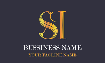 SI S si initial logo | initial based abstract modern minimal creative logo, vector template image. luxury logotype logo, real estate homie logo. typography logo. initials logo