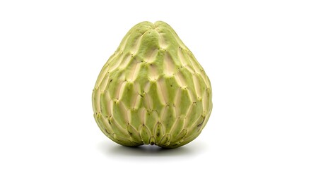 Obraz premium Single green artichoke on white background isolated on white background