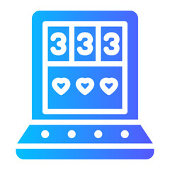 slot machine gradient icon