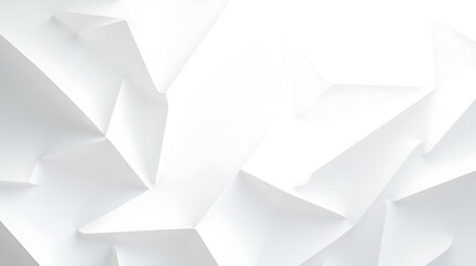 Obraz premium 3D Triangular Facet Pattern in Light Tones 