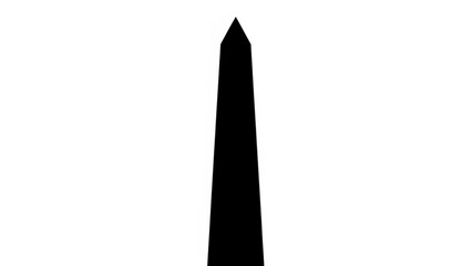 Monumental Symmetry: A stark, minimalist silhouette of an obelisk, a testament to enduring strength and architectural elegance, stands solitary against the backdrop.