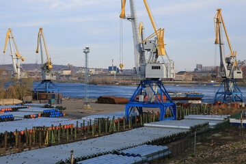 Fototapeta premium port terminal