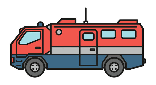 Durable emergency response vehicle ready for critical rescue missions
