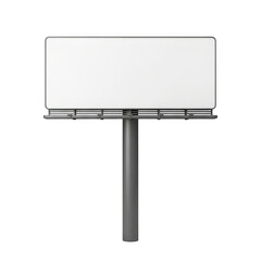Obraz premium Blank billboard mockup advertisement display for outdoor marketing and branding transparent background