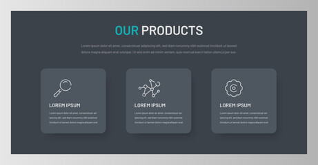 Infographics for a website, page design, or presentation slide