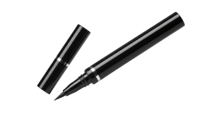 Black Liquid Eyeliner Pen With Cap Off makeup cosmetic