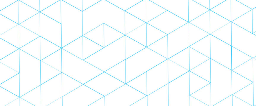 Vector abstract minimalist blue triangles technology pattern blue geometric background.