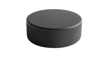 Hockey puck black rubber vulcanized sports equipment for ice game competition equipment object