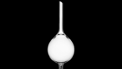 Clear Glass Laboratory Pipette with Bulb science