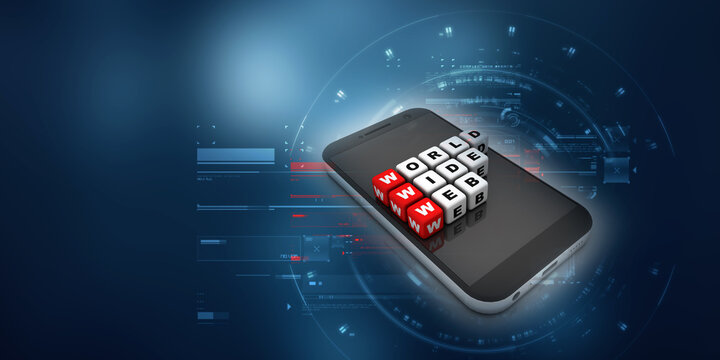 3d rendering World wide web in mobile phone
