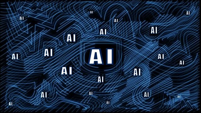 Computer chip with the words Quantum AI written on it. The chip is split in half. clean infographic: "Quantum + AI" with simplified q bit and processor symbols, futuristic UI, quantum ai development