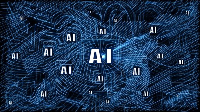 Computer chip with the words Quantum AI written on it. The chip is split in half. clean infographic: "Quantum + AI" with simplified q bit and processor symbols, futuristic UI, quantum ai development