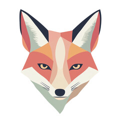 Głowa lisa na transparentnym tle