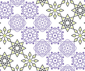 Colorful Contemporary Flower Pattern Vector for Stylish Decorative Concepts