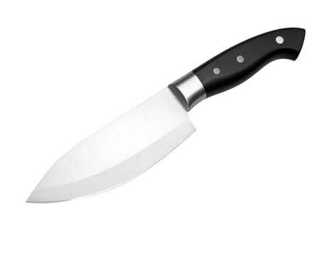 Professional kitchen knife with a sleek stainless steel blade and ergonomic handle fo
